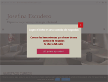 Tablet Screenshot of josefinaescudero.com